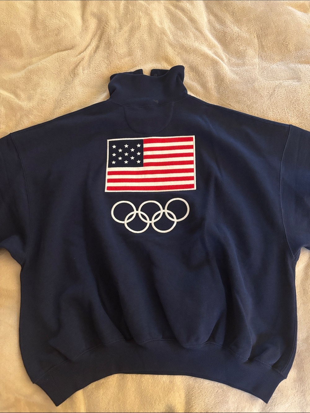 Team USA 2026 Olympics Polo Ralph Lauren navy sweatshirt women’s sz M